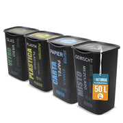 Akitaink Set 4 Pattumiere 50L Differenziata