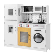 Set da cucina per bambini 1 pezzo 82 x 25 x 80,5 cm con effetti sonori e visivi design moderno MDF bianco 20_0011885