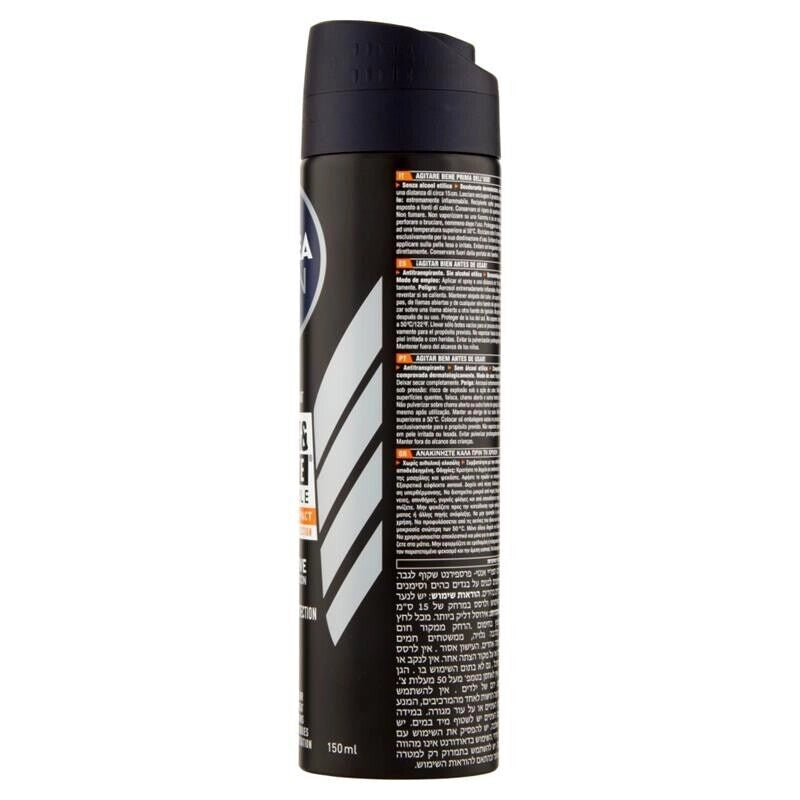 NIVEA SET 8 PZ DEODORANTE MEN BLACK & WHITE INVISIBLE ULTIMATE IMPACT 150 ML