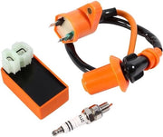 Box di controllo di accensione per prestazioni da gara con connettore a 6 pin e set di candela per ATV scooter GY6 - Ottimizzazione con 3 parole chiave