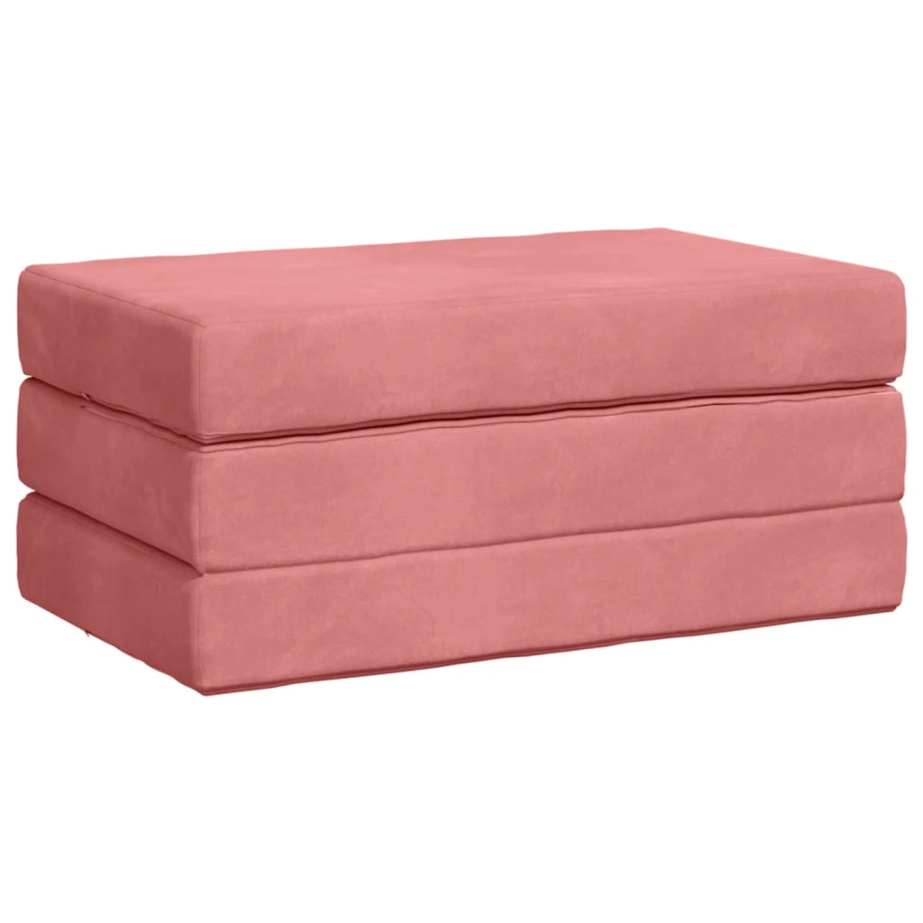 Divano Letto Pieghevole 100 x 67 x 45 cm Rosa