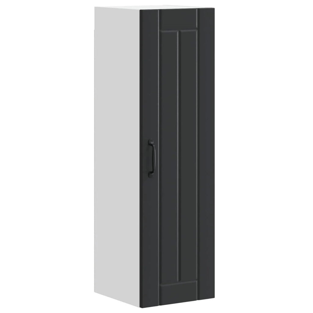 Mobile da cucina moderno e funzionale con pratico spazio di archiviazione 30 x 31 x 100 cm in legno ingegnerizzato nero 02_0054123