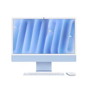 Imac 24  con display retina 4 5k: chip apple m4 con cpu 10-core e gpu 10-core  24gb  512gb ssd - blu - MD2T4T/A
