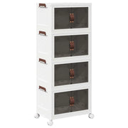 Scatola Portaoggetti con Ruote 4 Livelli 28 L 48x29,5x112,5 cm CFW9865483