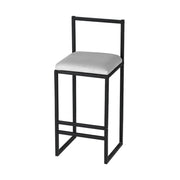 Sgabello da bar in metallo "Nordic" 35 x 35 x 84 cm - Crema