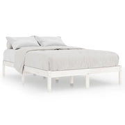 Letto matrimoniale | Letto per adulti | Giroletto Bianco in Legno Massello 180x200 cm Super King