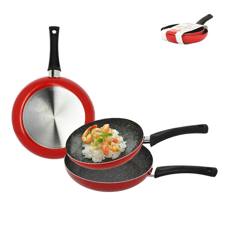 MAURY'S JULIEN SET 2PZ DI PADELLE 24 + 28 CM ANTIADERENTI COLORI ASSORTITI