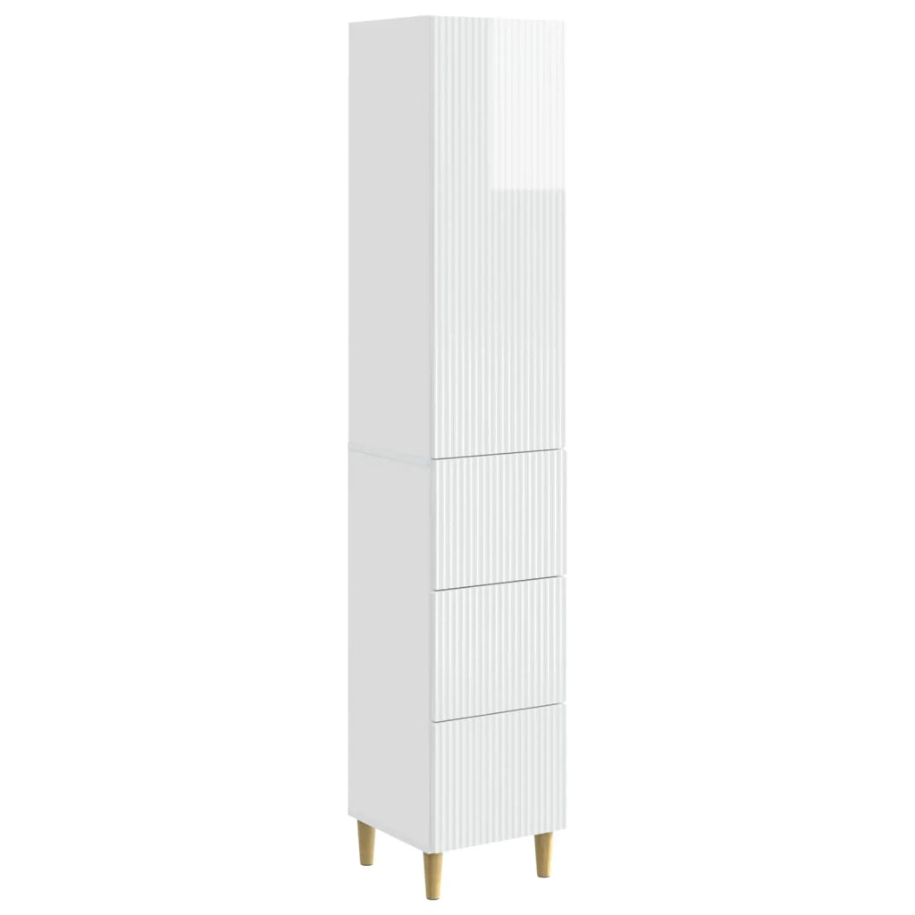 Set di armadi 2 pcs Bianco Lucido 33 x 34,5 x 90 cm 3416569