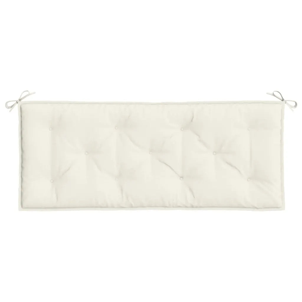 Cuscino per Panca da Giardino Crema Mélange 120x50x7cm Tessuto 4002544