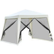 Tenda da giardino 3x3 m con zanzariera ¨C zephmum ¨C crema