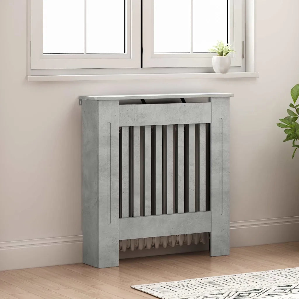 Copertura per radiatori Grigio cemento 78 x 19 x 81,5 cm