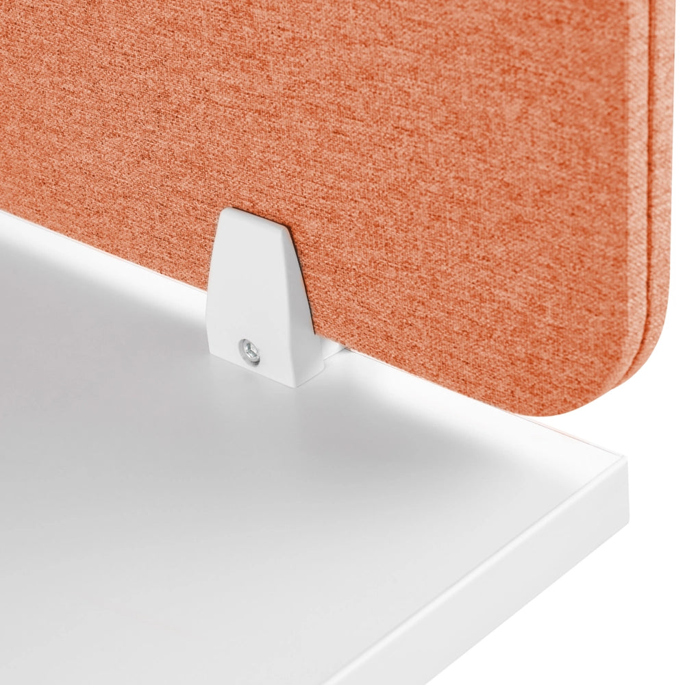 Pannello Divisorio Fonoassorbente per scrivania in PET rosso chiaro 72 x 40 cm tavolo ufficio