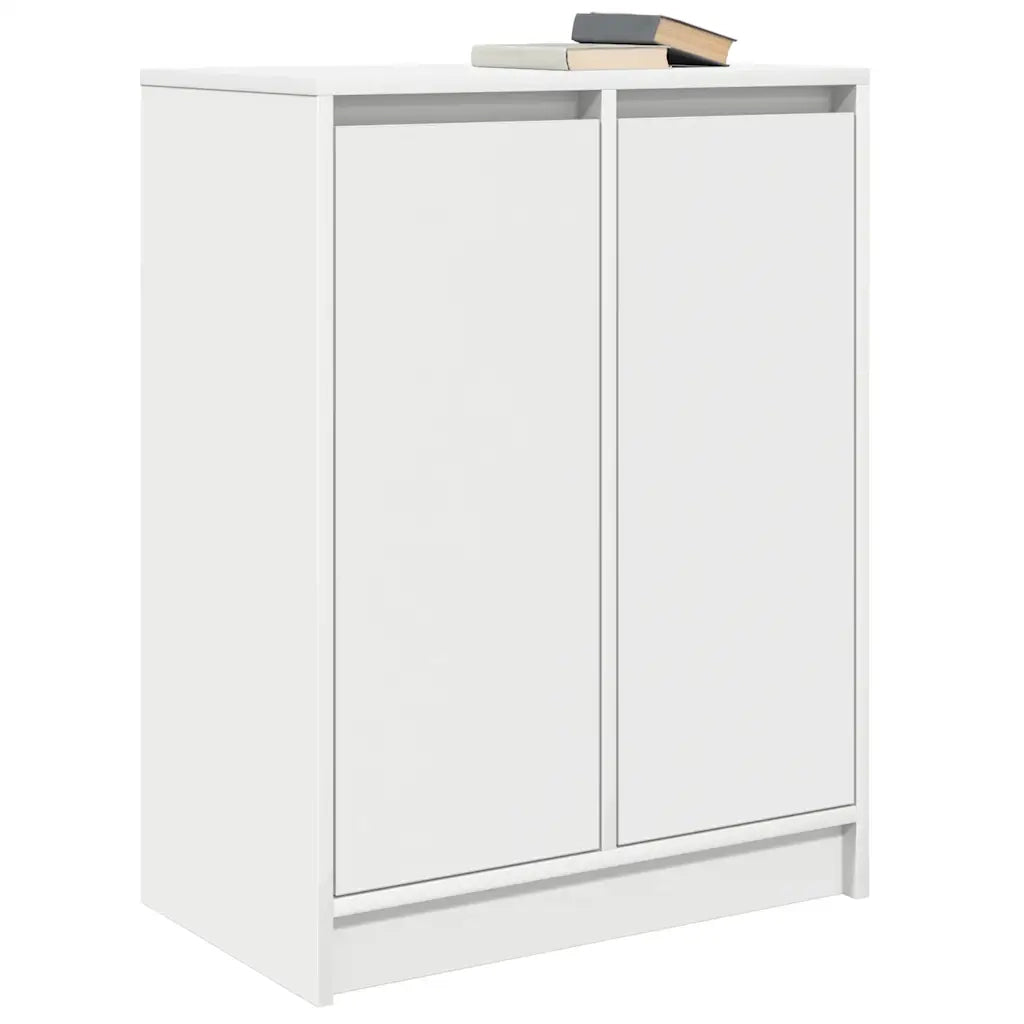 Credenza Bianca 57x34x76 cm in Legno Multistrato