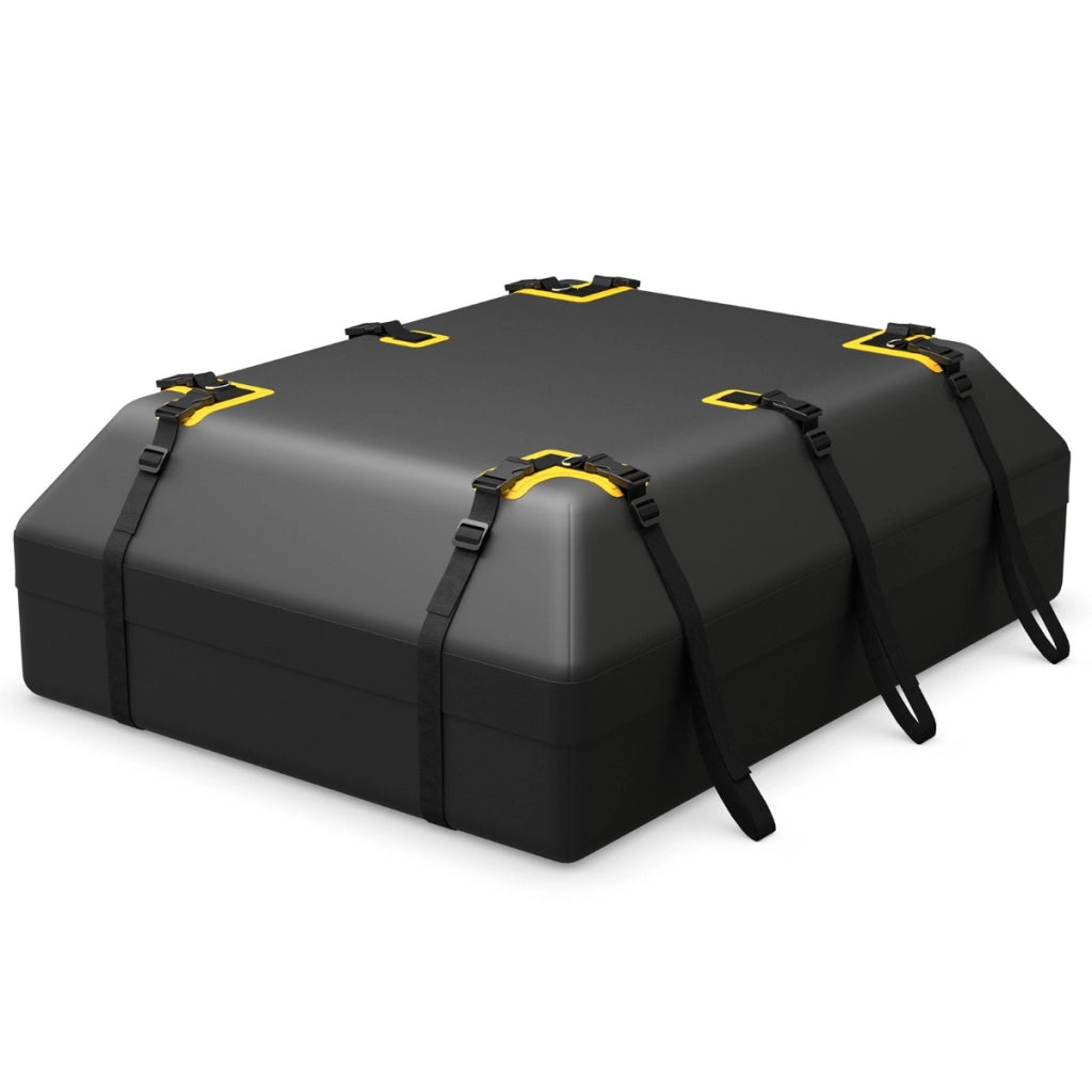 Borsa per tetto auto da 0,6 m3, Borsa impermeabile per tutti i veicoli con tappetino antiscivolo Nero 100x130x44cm-Accessori per veicoli