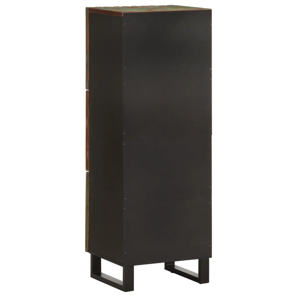 Credenza-Buffet-Armadio da cucina 40x34x110 cm in Legno Massello d'Acacia 408869