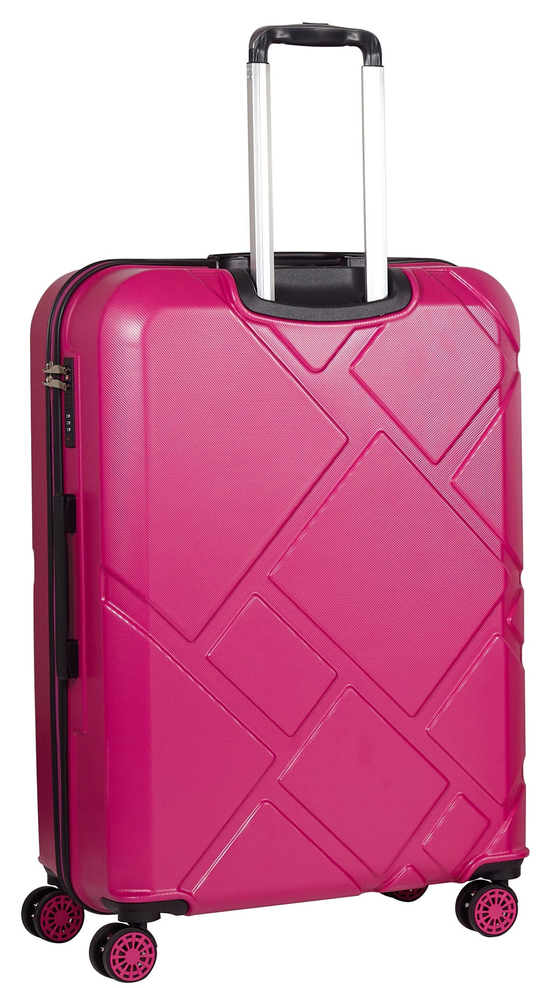 Trolley Valigia Grande Rigida in ABS 4 Ruote TSA Ravizzoni Mango Fucsia