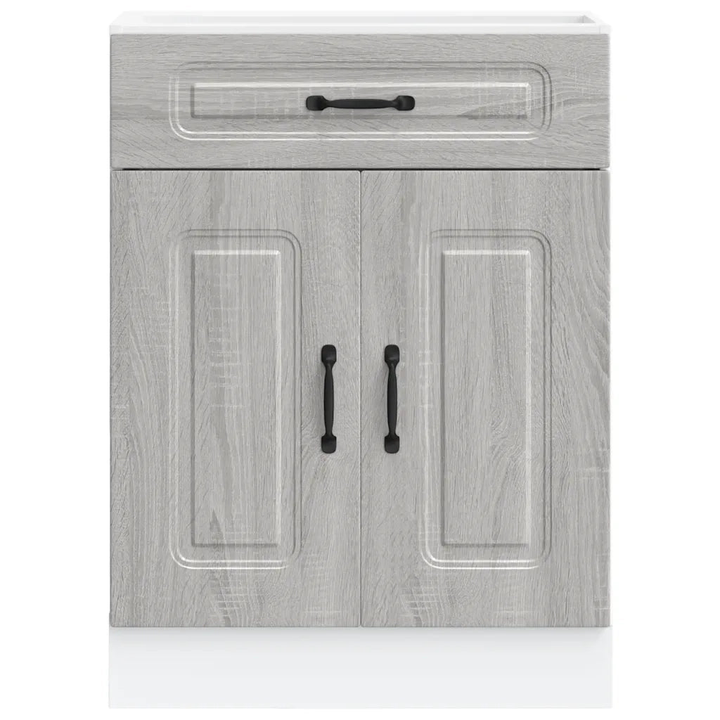 Base da Cucina Kalmar Grigio Sonoma in Legno Multistrato