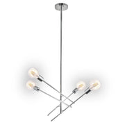LÚZETE - LÁMPARA DE TECHO EROS 4 LUCES CROMO