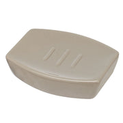 Portasapone bagno tortora d'appoggio in ceramica