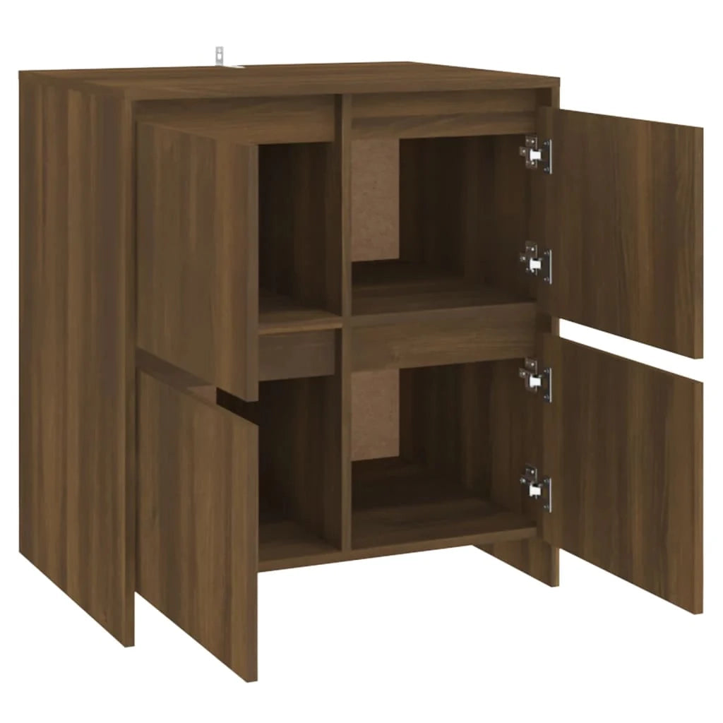 Buffet credenza cassettiera armadio mobile contenitore organizer per cucina soggiorno salotto 70 x 41 x 75 cm legno ingegnerizzato marrone 02_0031411