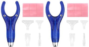 Set di punte di grafite ergonomiche con punte in plastica - Accessori - Attrezzi per fai da te - Set a due pezzi - Blu - Grafite con punte di diamante