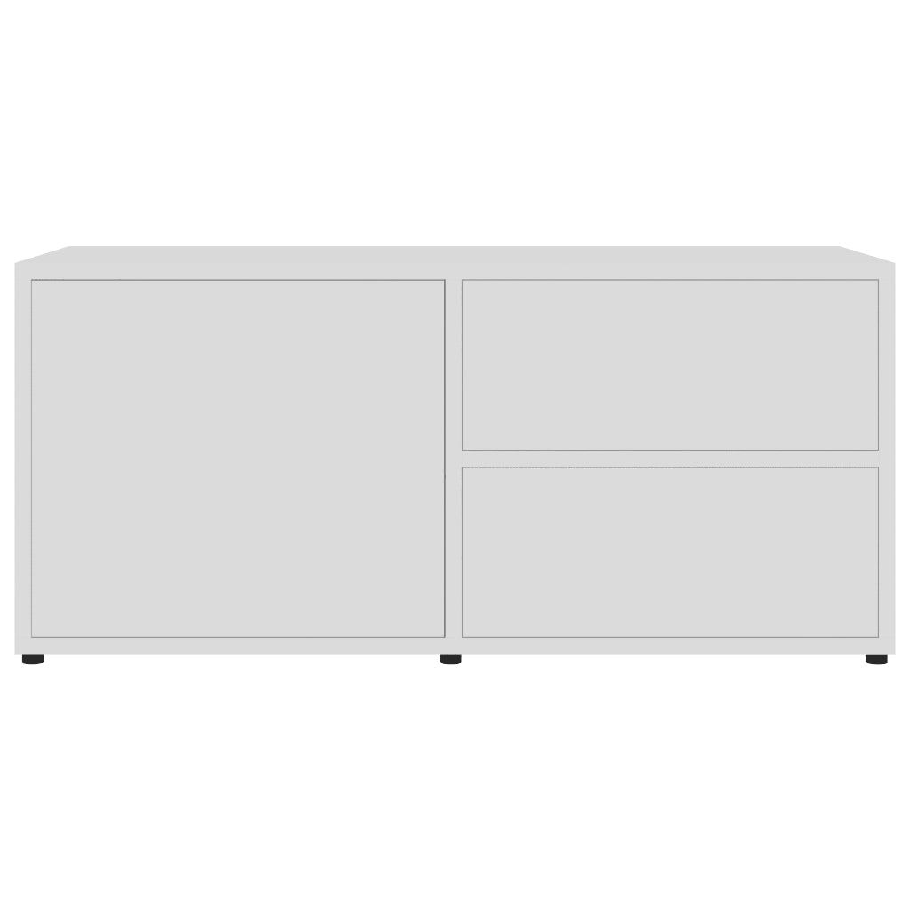 Mobile Porta TV Bianco 80x34x36 cm in Legno Multistrato 801850