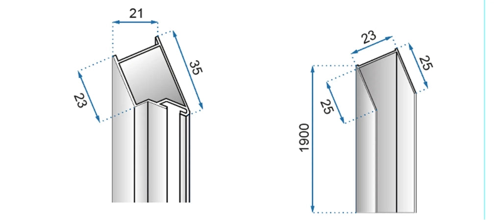Profilo Magnetico Di Chiusura Per Porte Molier Black