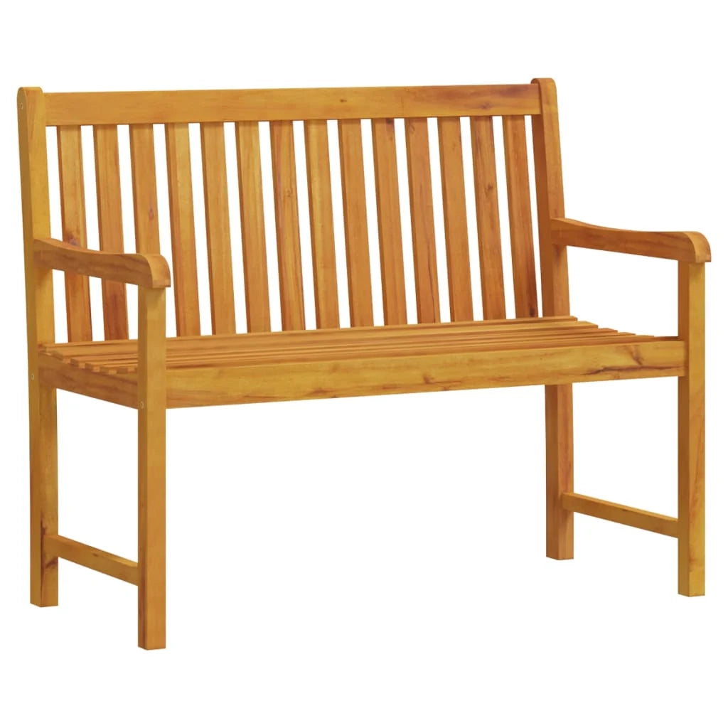 Panca da giardino mobili da esterno terrazza 110 x 55,5 x 90 cm legno massello di acacia 02_0011168