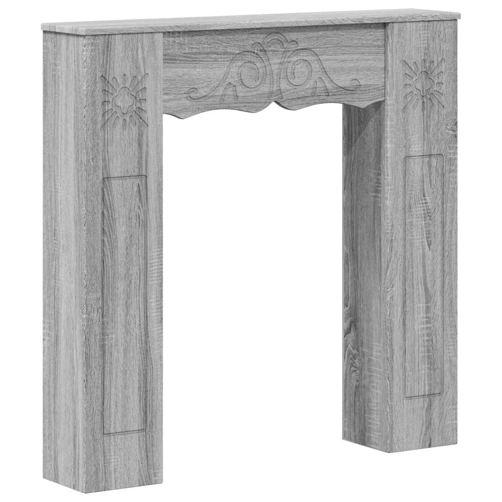 Cornice per camino Sonoma grigio 102 x 20 x 102 cm 8006639