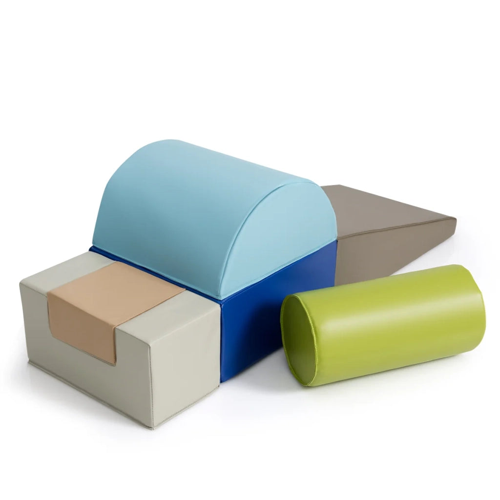 Set di 6 blocchi da costruzione in schiuma facili da maneggiare per bambini giocattolo educativo design PU multicolore 20_0009957