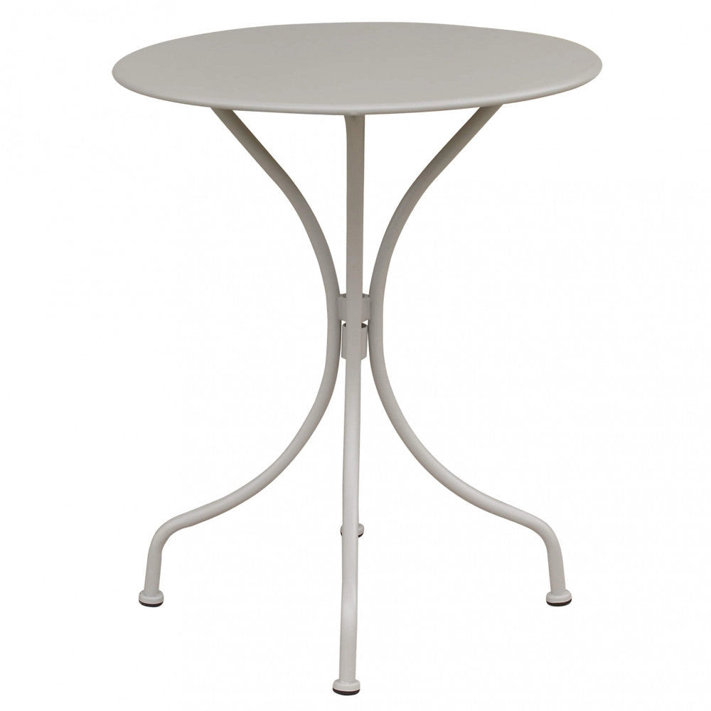 Tavolo Bristol Ø60x71h cm in Acciaio Tortora