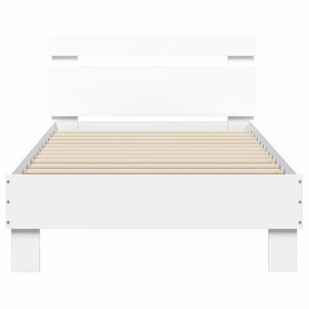 Struttura letto con testata Bianco 80 x 200 cm