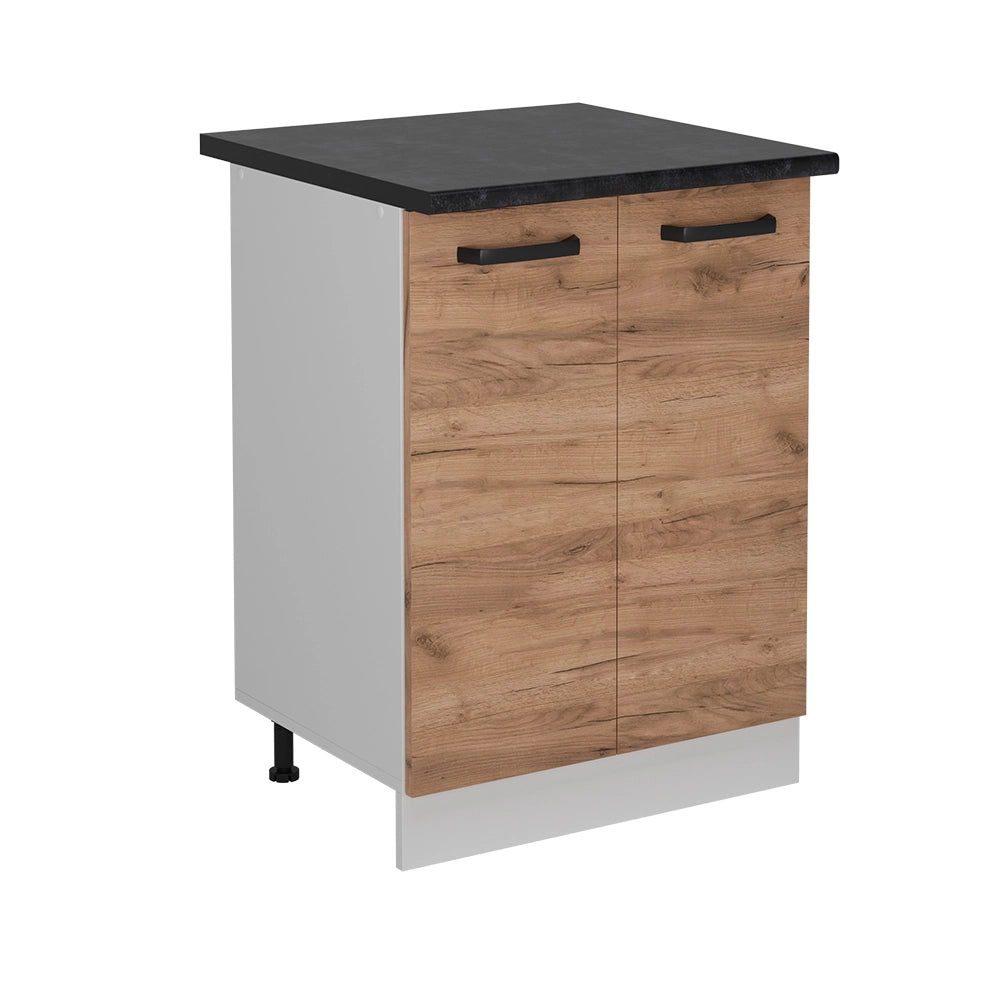 Vicco Mobiletto base cucina Quercia dorata 60 cm PL Antracite