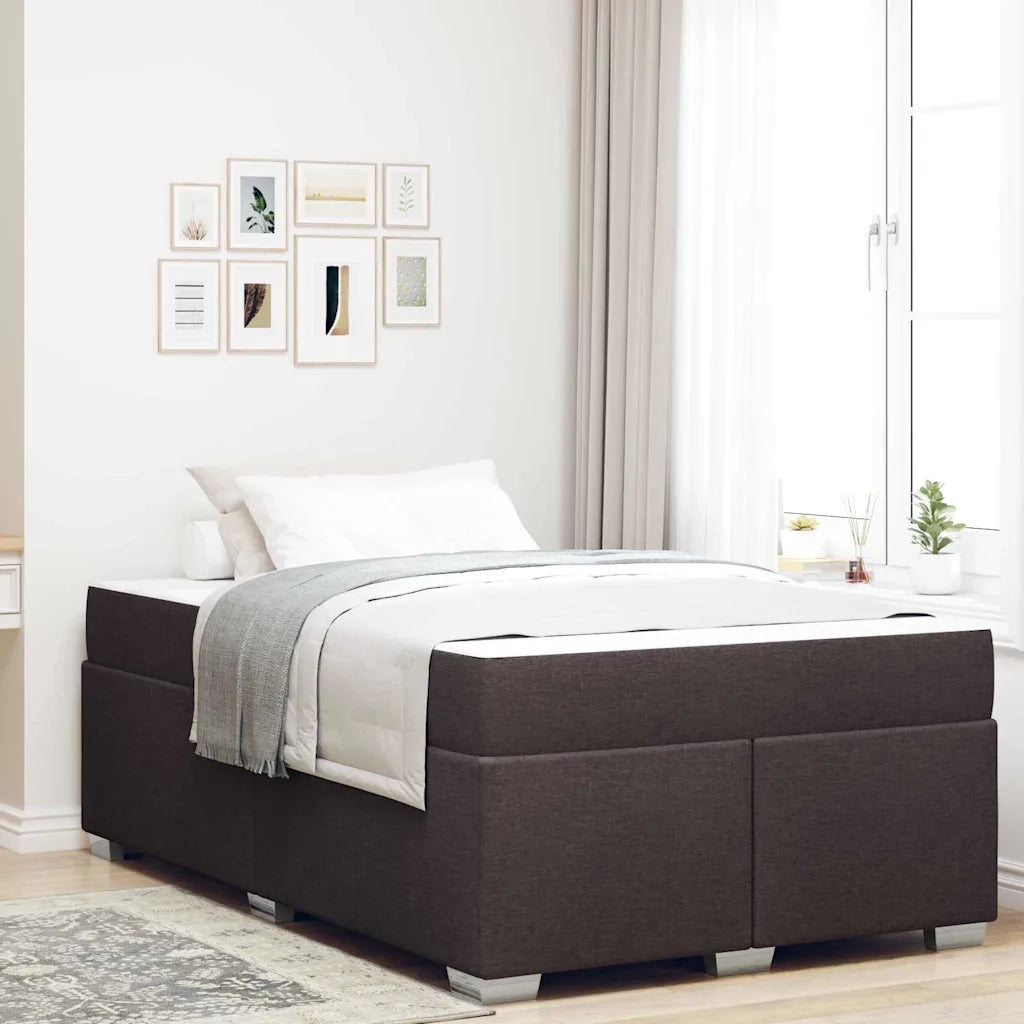 Struttura del letto Marrone Scuro 120 x 200 cm Tessuto 3399183