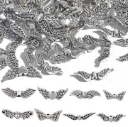Kit di creazione di accessori per angeli - 200 pezzi - Spacer per ali - Ali in perla - Creazione di gioielli - Materiali di alta qualità