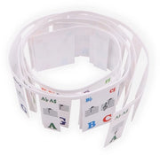 Tastiere per Pianoforte con Etichette Rimosibili - 88 Tasti - Materiale PVC - Incluso Nastro di Pianoforte in Silicone - Installazione Facile - Adatto per Pianoforti - Etichette per Pianoforte