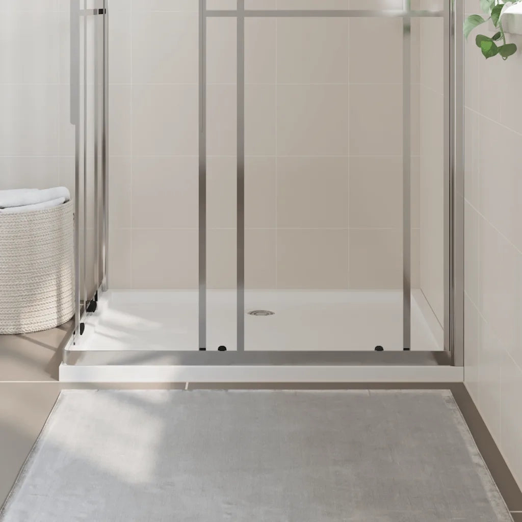 Piatto Doccia in ABS Rettangolare Bianco 80x110 cm CFW5305966