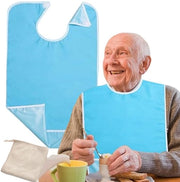 Slabbetjes per immersione per adulti, Slabbetjes per anziani, Slabbetjes impermeabili per adulti, Slabbetji da lavare e riutilizzare per adulti, Protezioni per abbigliamento per adulti per uomini, donne, anziani e disabili.
