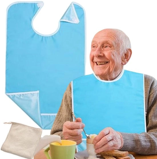 Slabbetjes per immersione per adulti, Slabbetjes per anziani, Slabbetjes impermeabili per adulti, Slabbetji da lavare e riutilizzare per adulti, Protezioni per abbigliamento per adulti per uomini, donne, anziani e disabili.