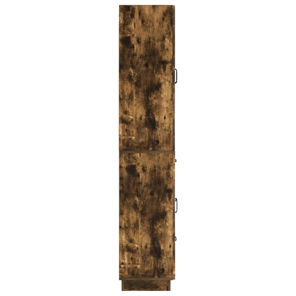 Set di armadi 2 pcs Rovere Fumo Legno ingegnerizzato