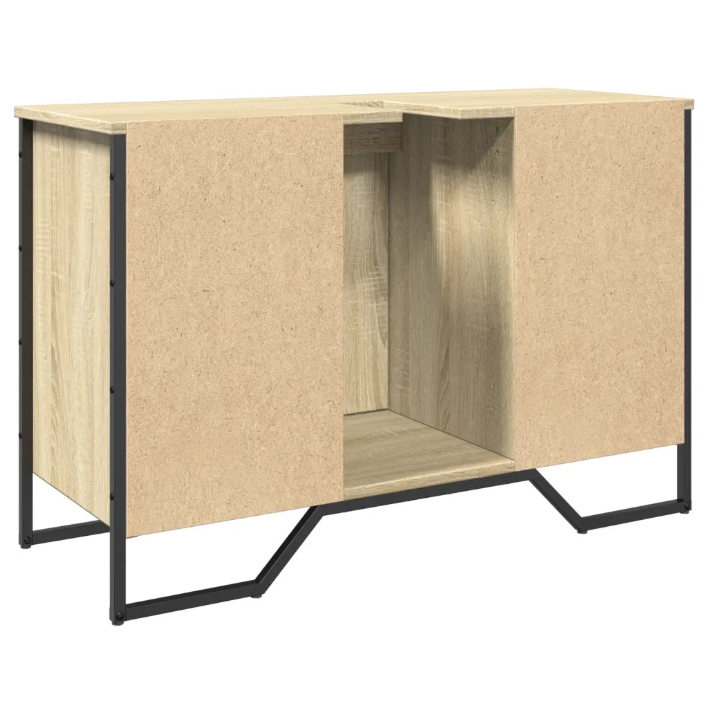 Mobile Lavabo Bagno Rovere Sonoma 91x35x60 cm in Truciolato 848660