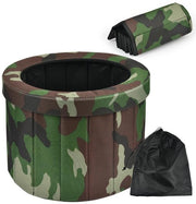 Toilet per Campeggio Portatile - Opzionabile - Ideale per Escursioni e Campeggio - Verde - Leggero e Resistente - Adatto per l'Uso Esterno
