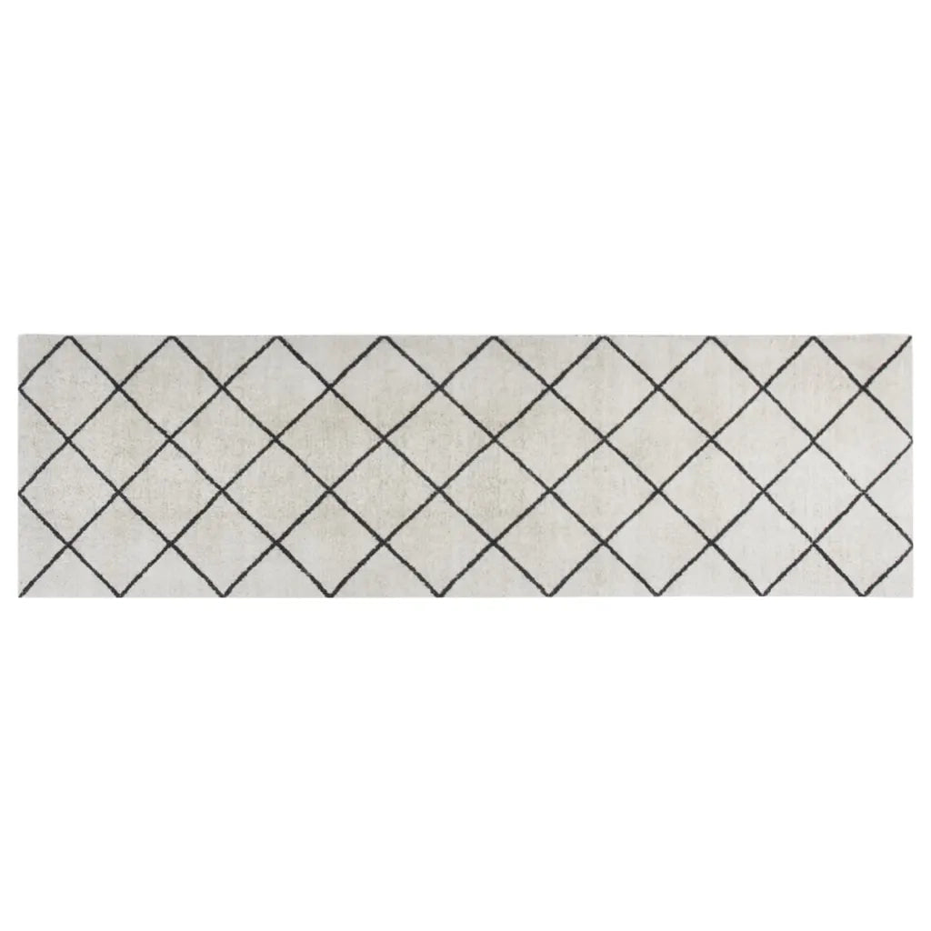 Tappeto da Cucina Lavabile Quadri 60x180 cm Velluto 136568