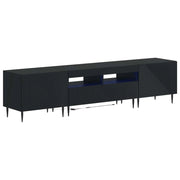 Mobile TV LED a 3 pezzi Nero Legno ingegnerizzato 3416676
