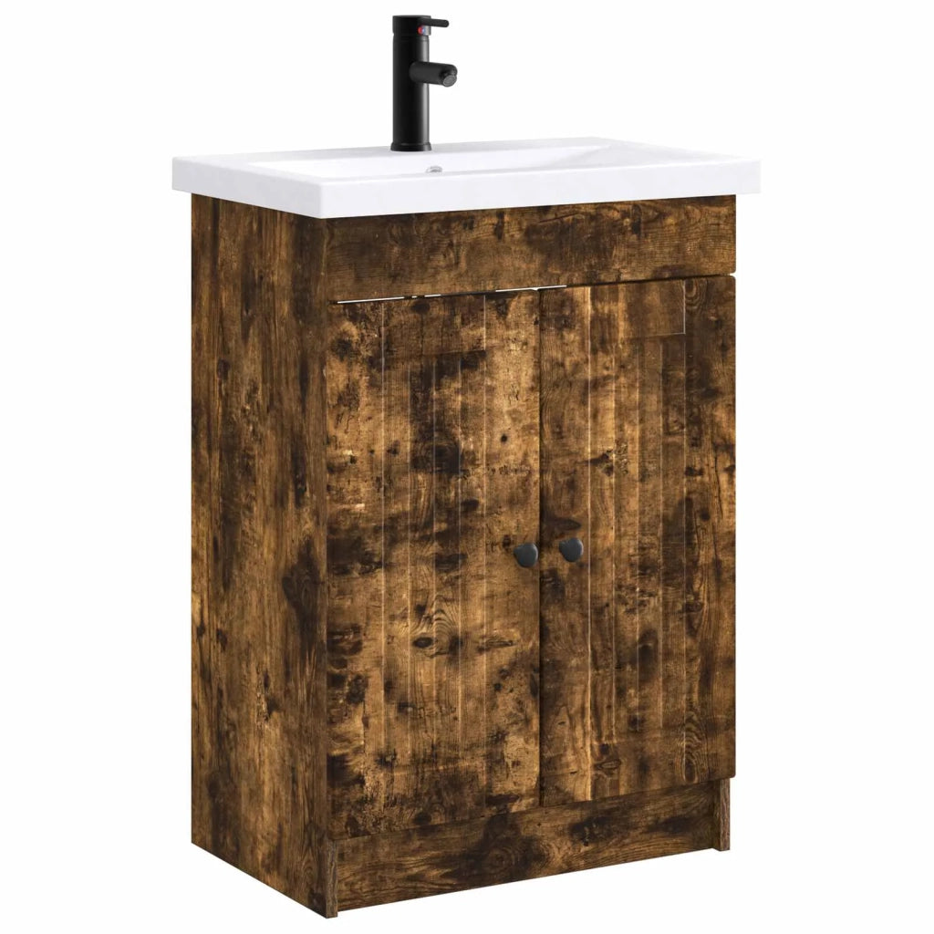 Set di mobili per il bagno Rovere Fumo 56 x 37,5 x 81 cm 3404189