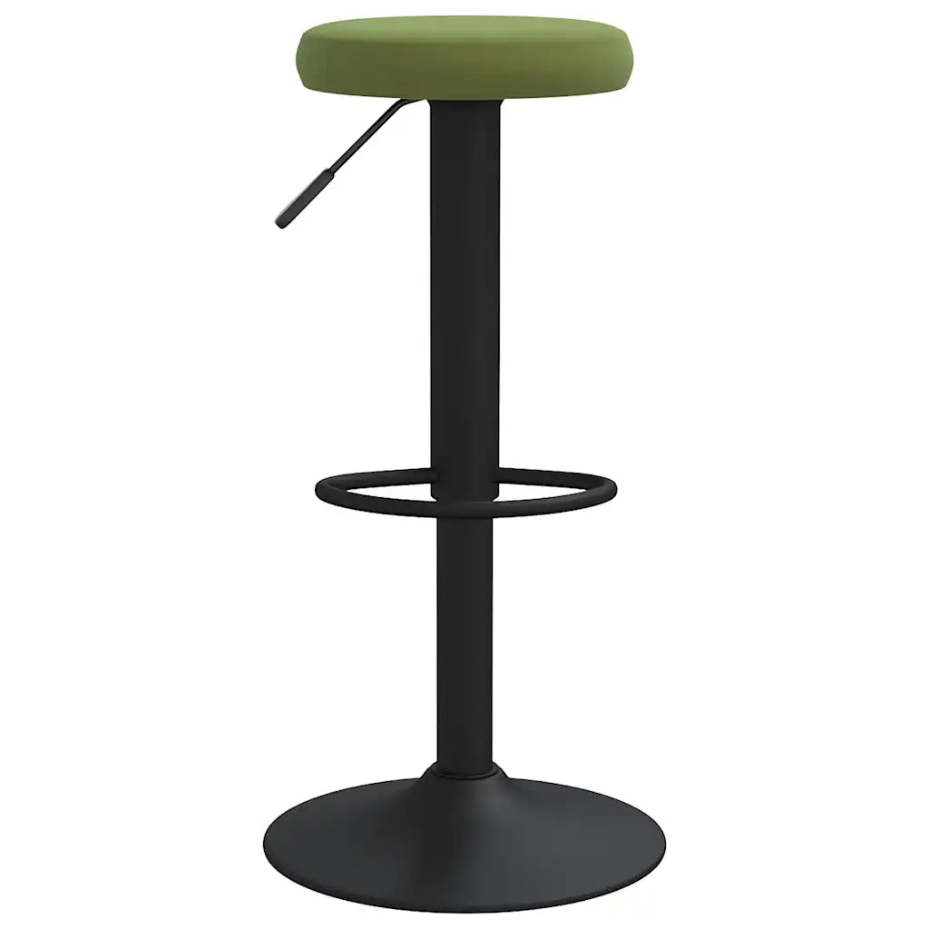 vidaXL Sgabelli da Bar 2 pz Verde Chiaro in Velluto