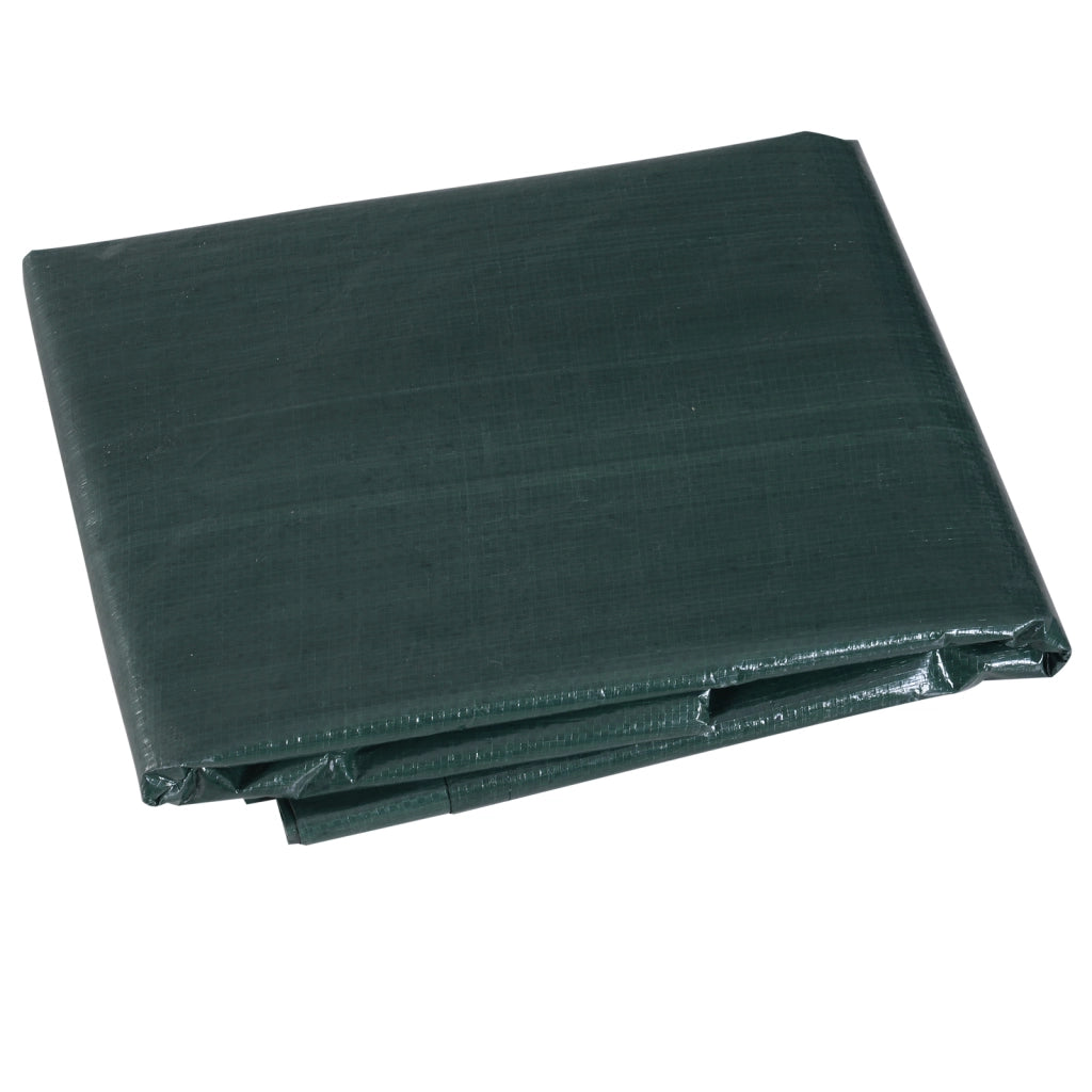 Telo di copertura impermeabile XL 215x155x150 cm in polietilene con protezione UV, verde scuro