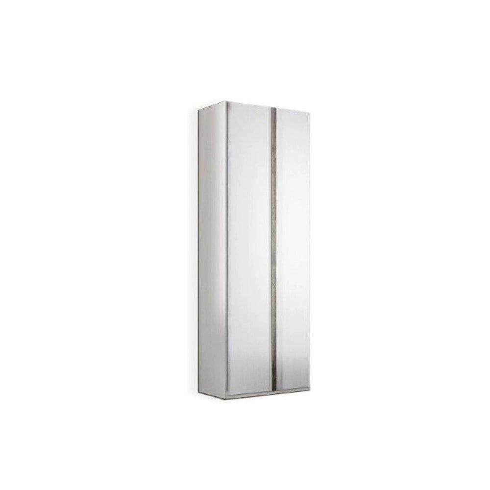 Armadio 2 ante Ettore 87x53x236 colore bianco frassinato