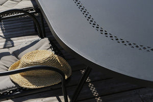 Tavolo da Giardino Allungabile 160/220x95x76 cm in Acciaio RD Italia Reef 160 Antracite