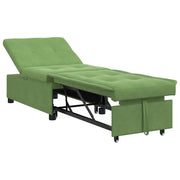 Divano letto | Sof¨¤ letto | Letto singolo Verde chiaro 194 x 67 x 82 cm Velluto